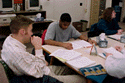 Students studying
chemistry.